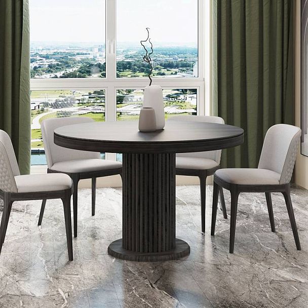 Стол Denver 110, круглый, шпон - Вид 5