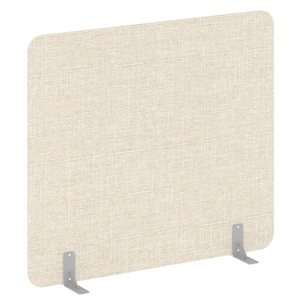 R-line soft Перегородки на металлических опорах на фетровых подпятниках AP.F-160-140 Romeo 02/Серый металл 1600*18*1400 - Вид 1