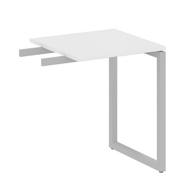 Metal System Quattro Приставной элемент на О-образном м/к 40БО.ПР-1 Белый/Серый металл 600*600*750 - Вид 1