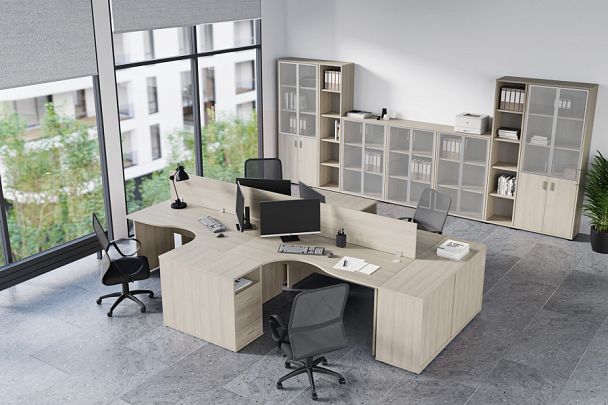 Стол эргономичный правый Trend 140x90x75 дуб феррара - Вид 2