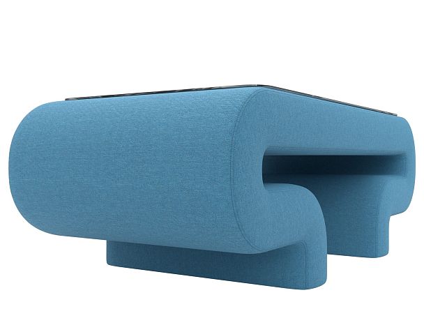 Стол Волна Рогожка голубой - Вид 4