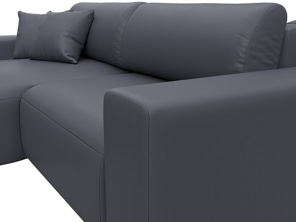Диван угловой Лига-036 НПБ Классик левый угол Экокожа серый - Вид 4