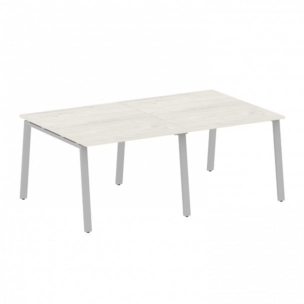 Стол для переговоров "Metal System" БА.ПРГ-2.1 дуб наварра/серый - Вид 1