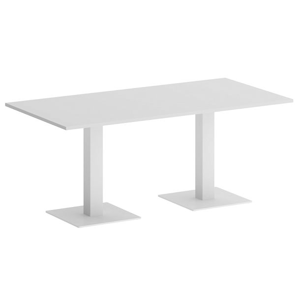 Home Office Стол прямоугольный VR.SP-5-180.2 Белый/Белый металл 1800*900*750 - Вид 1