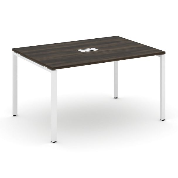 Concept Стол переговорный (1 столешница) CN.PRG-013 Дуб Мали/Металл Белый 1380*980*750 - Вид 1