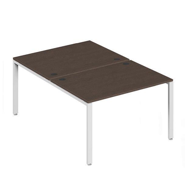 Бенч-система на 2 места Trend Metal 120x147x75 тёмный дуб - Вид 1