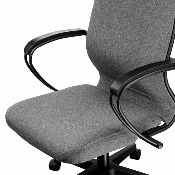 Кресло МЕТТА "ErgoLife" 10 B1-162K, пластик, синхромеханизм, ткань, темно-серое - Вид 9