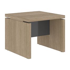 Стол журнальный СП-064-25-11 Дуб Натуральный/Серый глянец 600х600х500 KANON - Фото предпросмотра