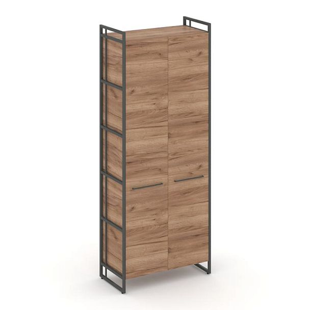 Rift Шкаф 5 ниш широкий RF.SS-51 Дуб Табак/Металл Антрацит 798*396*2010 - Вид 1