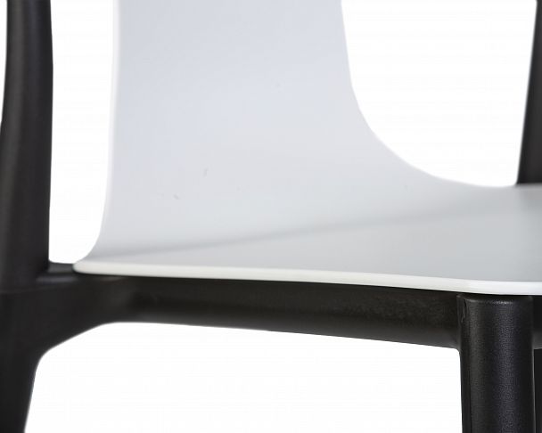 Стул обеденный DOBRIN ADAM (черный/белый) - Вид 8