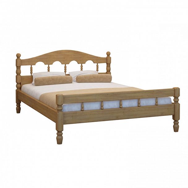 Кровать "Точенка-3 140" сосна - Вид 1