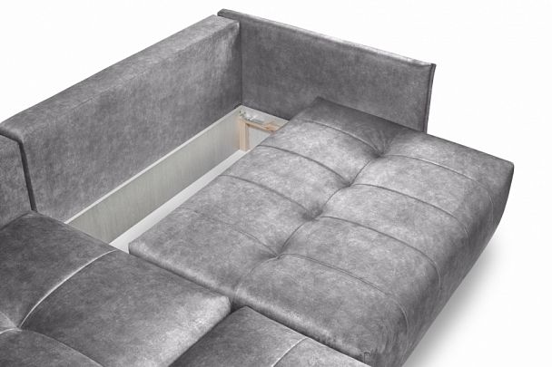 Мягкий угол "Чилетти" Long серый - Вид 7