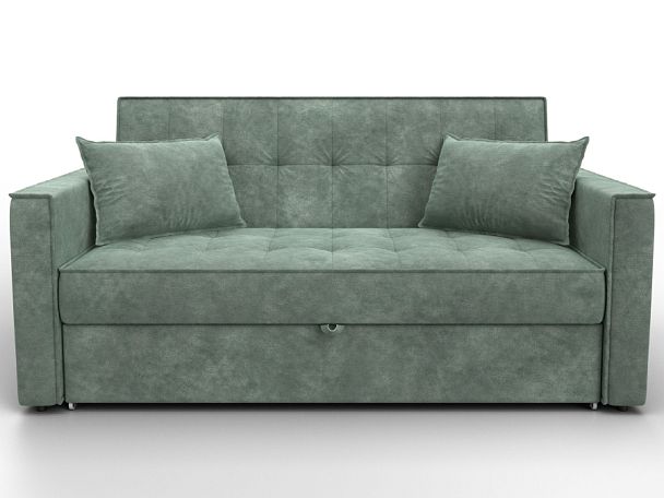 Диван прямой Лига-104 (140) Велюр зеленый - Вид 2