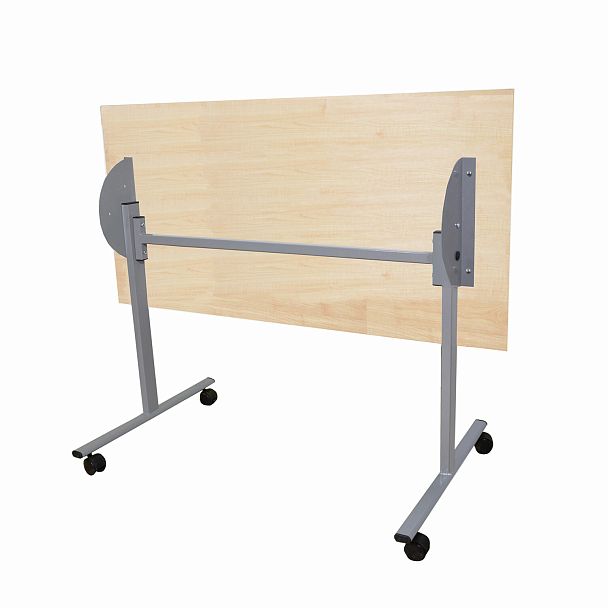 Стол складной "Эверест", 1200х600х760 мм, серый каркас, ЛДСП клен - Вид 5