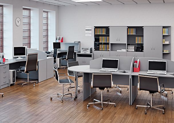 Шкаф "Riva" А.СТ-2.4 серый - Вид 3