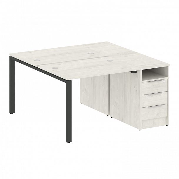 Рабочая станция "Metal System" БП.РС-СТП-2.1 дуб наварра/антрацит - Вид 1