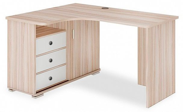 Стол письменный Домино СР-145С Карамель/Белый левый - Вид 1