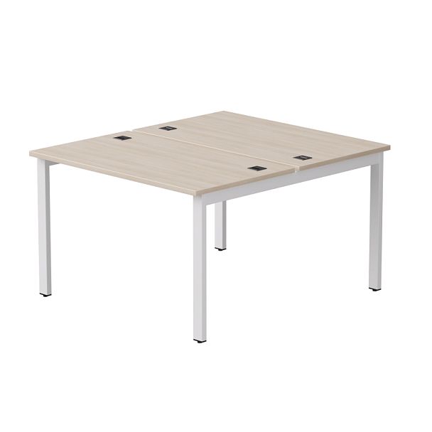 Бенч-система на 2 места Everprof EVO на металлокаркасе 1180х670(1370)x755 Дуб Соната/Белый - Вид 1