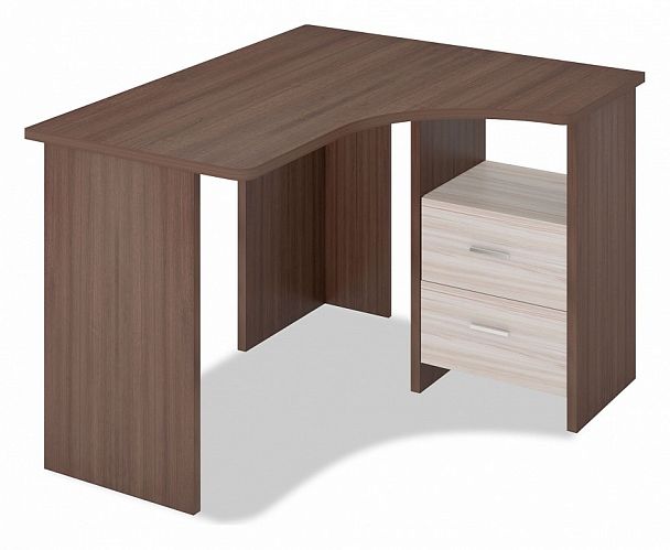 Стол письменный Домино Лайт СКЛ-Угл 120 Карамель/Шамони правый - Вид 1