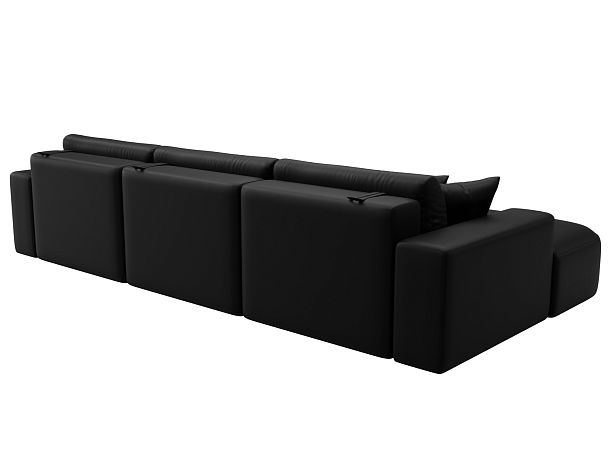 Диван угловой Лига-036 НПБ Классик Лонг левый угол Экокожа черный - Вид 6