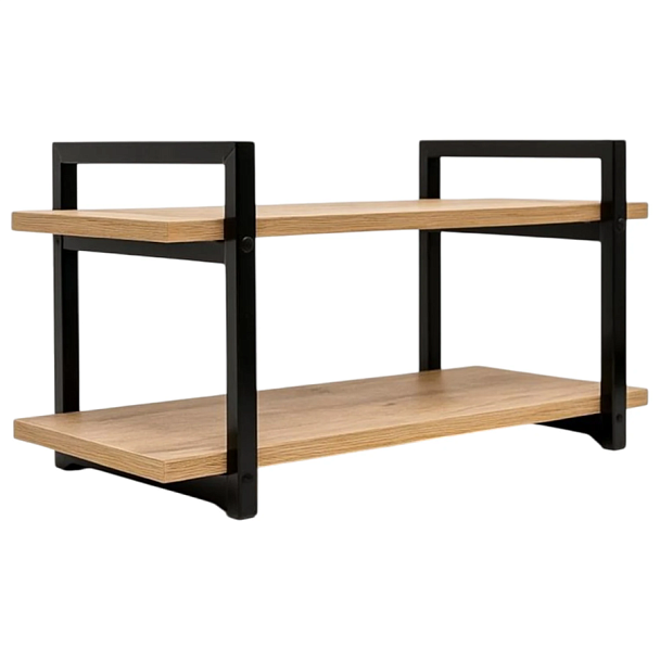 Полка BRABIX "SMART WS-002", 580х290х300 мм, ЛОФТ, 2 полки, металл/ЛДСП бунратти, 641952 - Вид 2