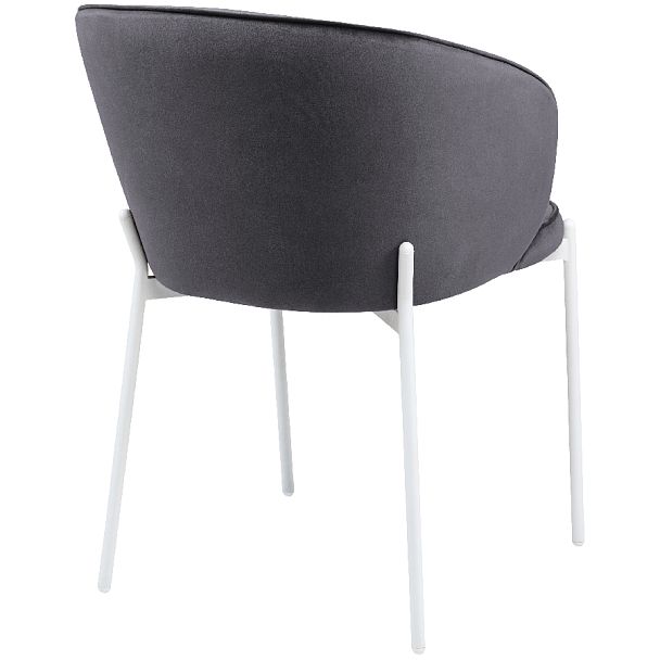 Стул кухонный Миэль серый велюр/белый - Вид 4