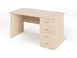 ЛАЙТ / LIGHT RLG008-14x7R Однотумбовый стол 140x70x75 Дуб Сонома - Фото предпросмотра