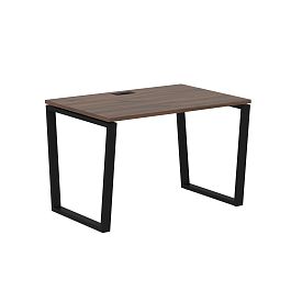 Стол прямой EVST 1180 Дуб Денвер тёмный/Черный 1160х800х750 EDIS - Фото предпросмотра