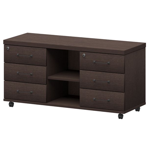 Греденция К-972 Дуб венге 1200x446x600 Приоритет - Вид 1