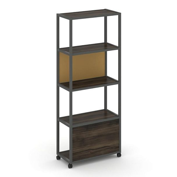 Shelf Mobile Стеллаж 5 уровней 1 секция VR.LT-STK-503.08 Дуб Мали/Металл Антрацит/W-31 800*400*2000 - Вид 2