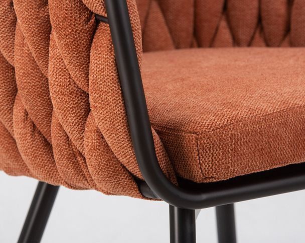 Стул обеденный DOBRIN MATILDA (оранжевая ткань (LAR 275-27)) - Вид 8