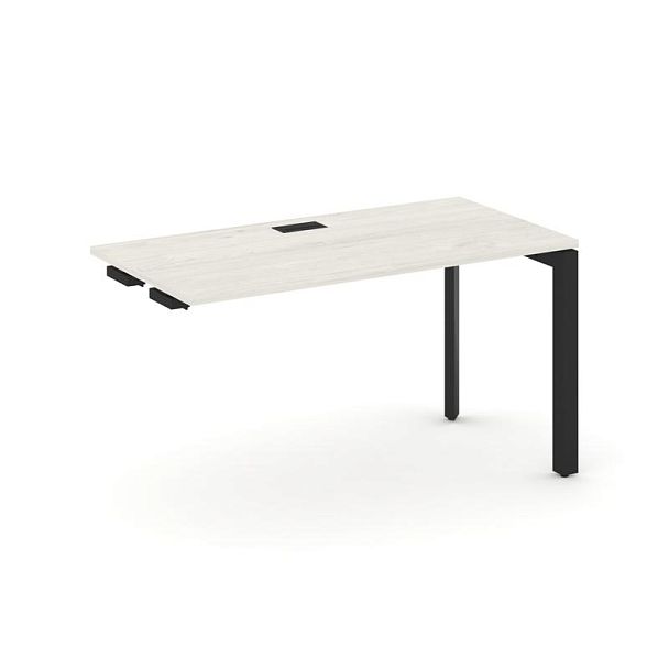 Style Project Next Стол-приставка к опор. элем. SN-59P.OPRS-011 Дуб Наварра/Металл Черный/Черный Заглушка 980*700*750 - Вид 1