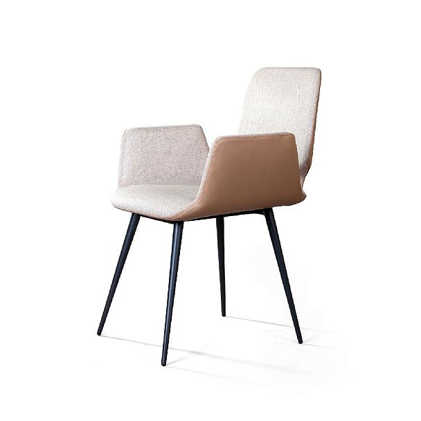 Стул с подлокотниками Adam, рогожка комби бежевый - Вид 7