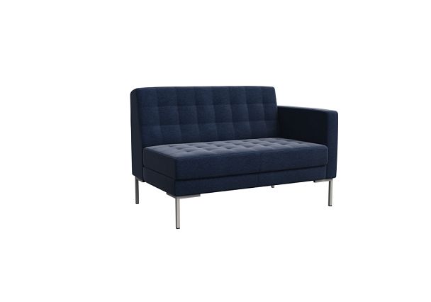 Forest Секция с подлокотником двухместная FR-SP-02 (L) Kardif 028/Металл Серый 1270*800*840 - Вид 1