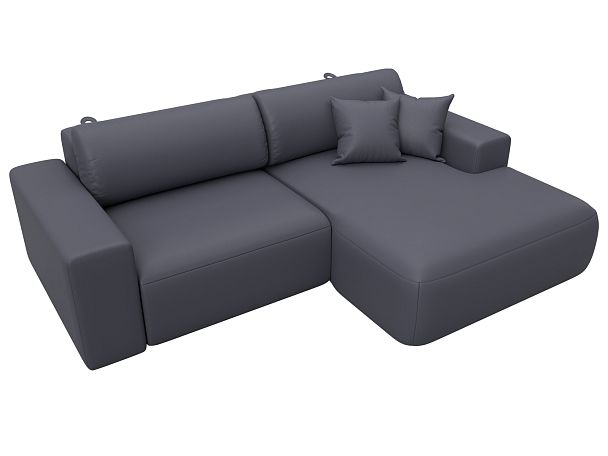 Диван угловой Лига-036 НПБ Классик правый угол Экокожа серый - Вид 5