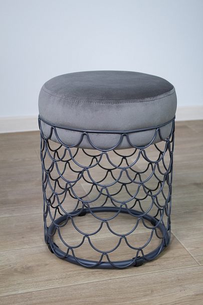 Пуф SHT-B13 угольно-серый/графит муар - Вид 5