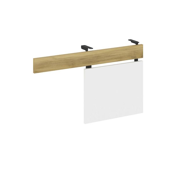 Concept Царга стола с опорной тумбой CN.CST-001 Дуб Винченцо/Белый Бриллиант/Металл Черный 830*18*458 - Вид 1