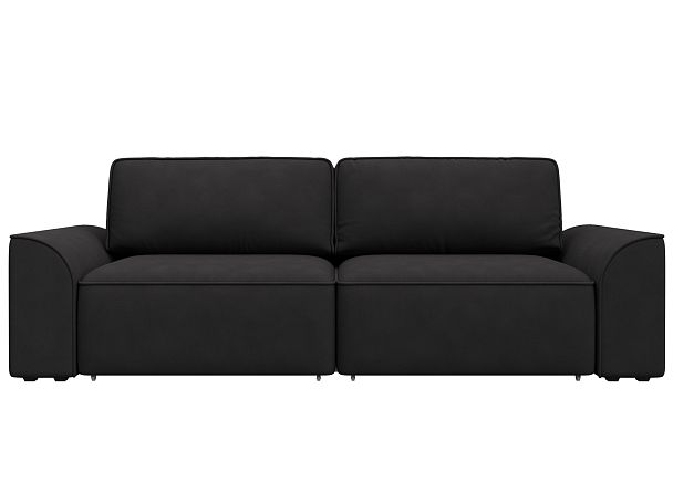 Диван прямой Лига-048 НПБ Замша коричневый - Вид 2