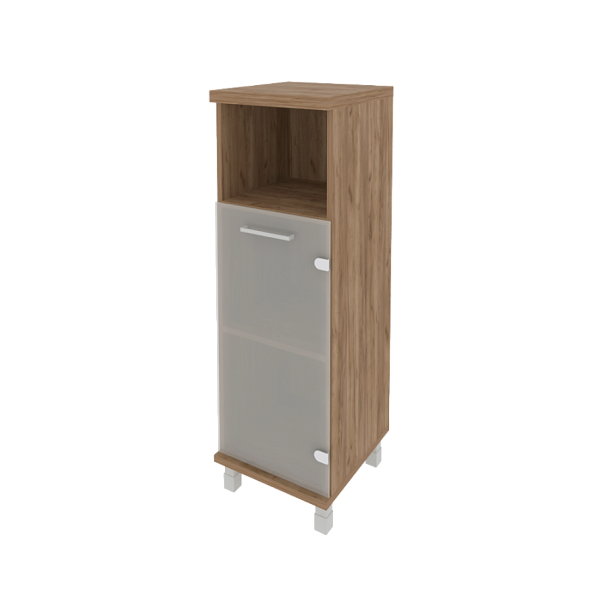 First Шкаф средний узкий правый KSU-2.2 (R) Дуб табак 401*432*1260 - Вид 1