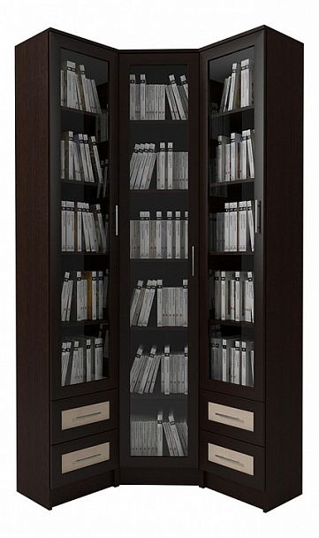 Шкаф книжный Мебелайн-38 - Вид 1