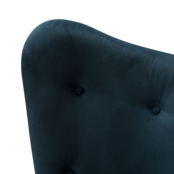 Кресло Хайбэк синий/венге - Вид 5