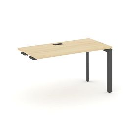 Стайл Проджект Некст / Style Project Next Стол-приставка к опор. элем. SN-59P.OPRS-013 Акация Лорка/Металл Антрацит/Черный Заглушка 1380*700*750 - Фото предпросмотра