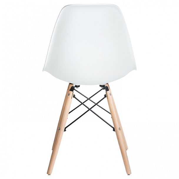 Стул обеденный LMZL-PP623 (ножки светлый бук, цвет сиденья белый) - Вид 3