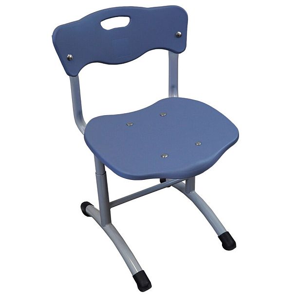 Школьный стул Stand up (каркас гнутые ножки, пластик RUS), синий, гр.2-5 - Вид 1