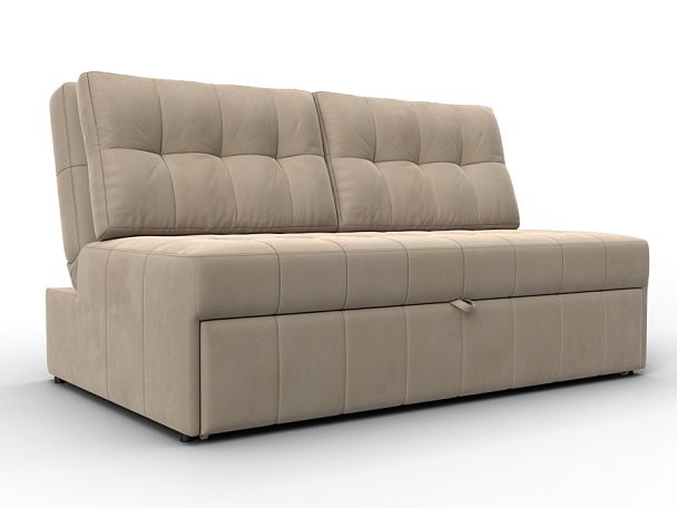 Диван прямой Лига-107 (140) Велюр бежевый - Вид 1