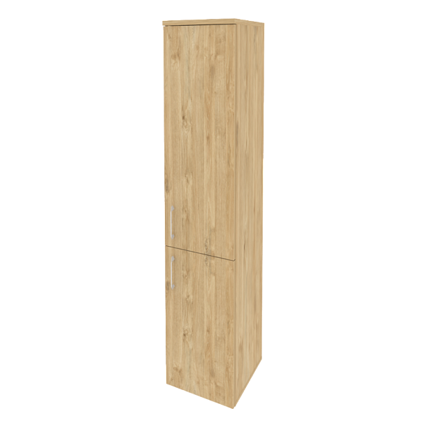 Onix Шкаф высокий узкий правый O.SU-1.3 (R) Тиквуд светлый 400*420*1977 - Вид 1