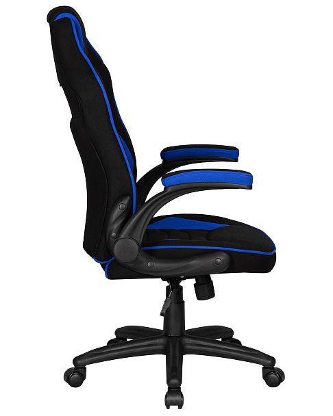 Кресло игровое DOBRIN RICK (черно-синяя ткань) - Вид 3