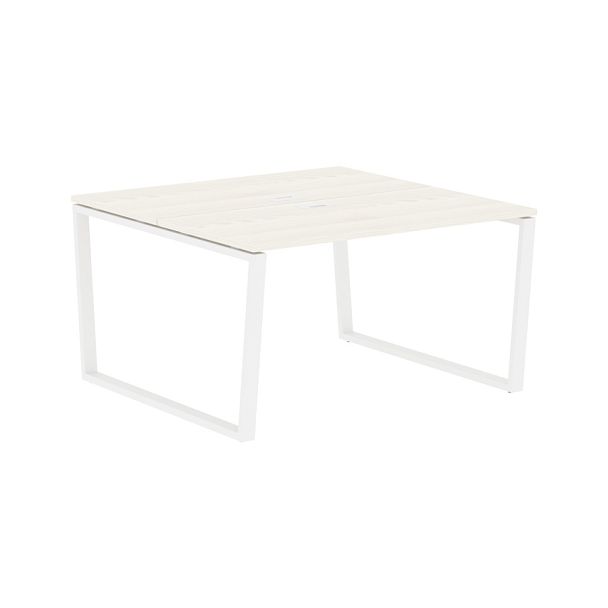 Стол 2-х местный EVWST 1313 Ясень Траун/Белый 1360х1346х750 EDIS - Вид 1