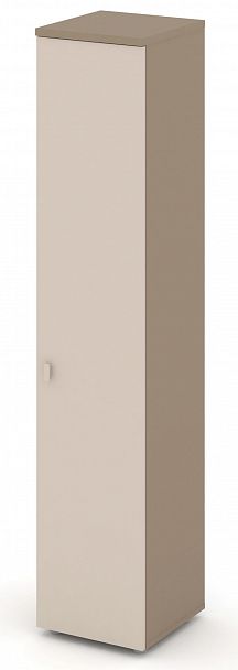 Шкаф высокий узкий (1 высокий фасад ЛДСП) "ESTETICA" ES.SU-1.9  Капучино - Вид 2