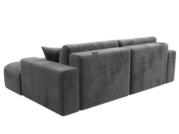 Диван угловой Лига-036 НПБ Классик правый угол Велюр серый - Вид 6